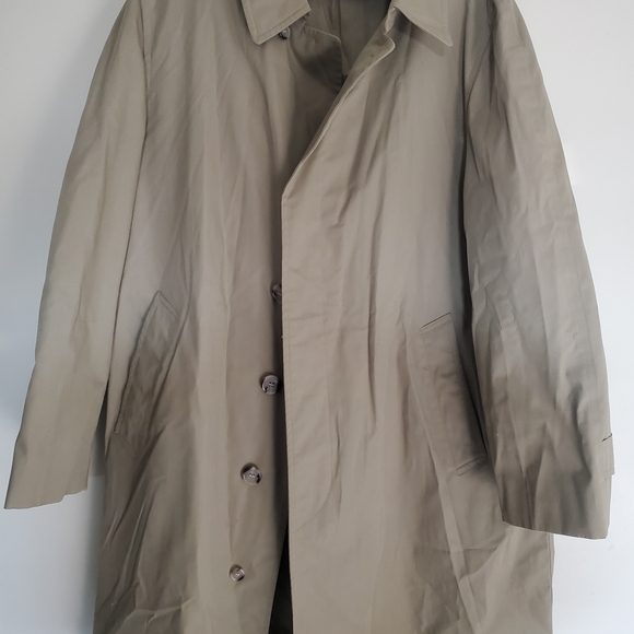 London Fog Men's Beige Trench Coat - Picture 1 of 5